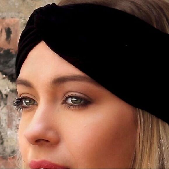 Velvet Twisted Headband (OS) - Picture 1 of 7